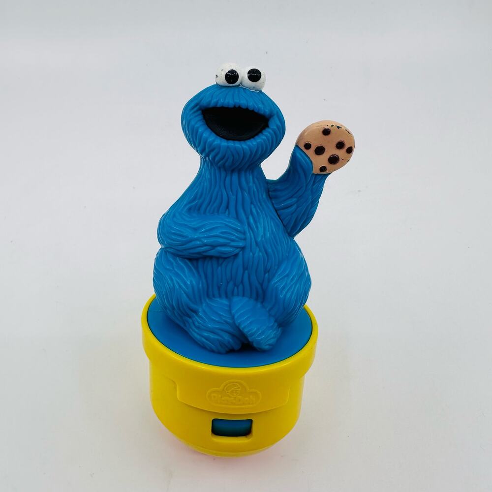 Sesame Street Cookie Monster Play Doh Roller Stamp Toy C-291 1992 VTG Preschool
